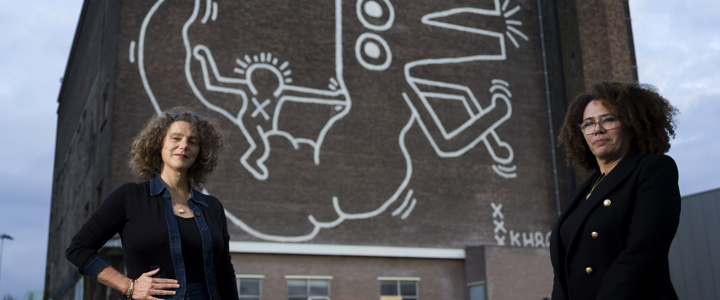 Keith Haring mural in Amsterdam fully conserved